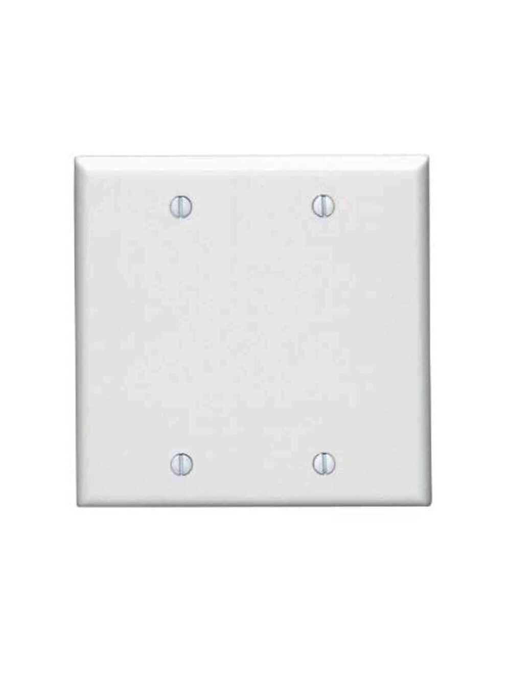 Leviton Double Blank Wall Plate White